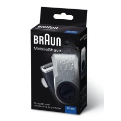 BRAUN Mørkeblå/sølv Shaver M-90